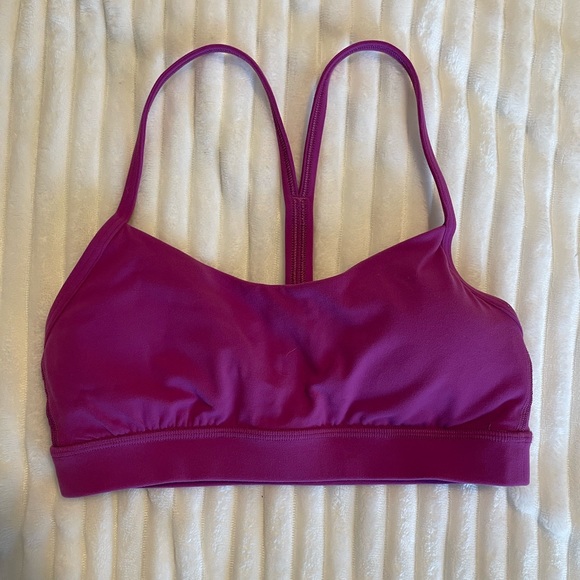 Lululemon Flow Y Bra Vivid Plum - Picture 2 of 4